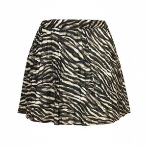 Zara zebra print pleated skort, small